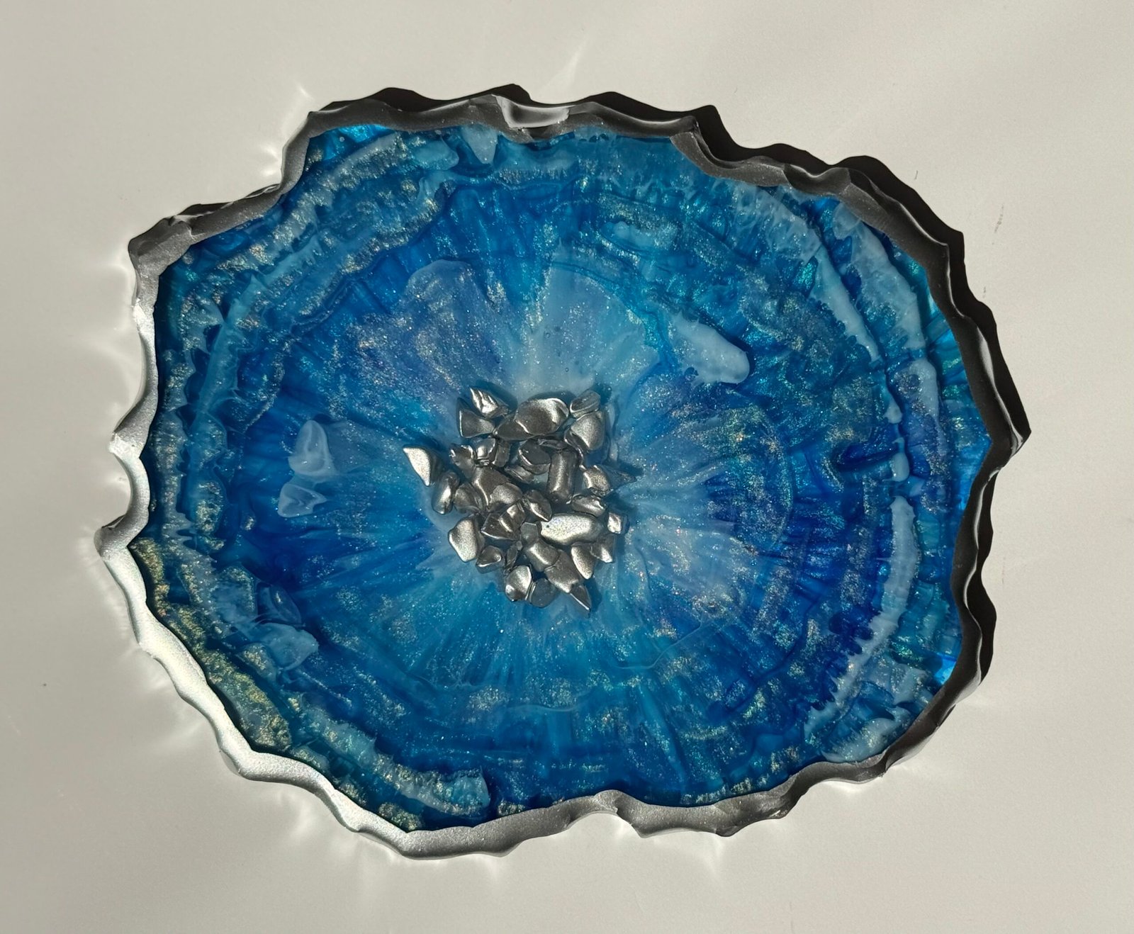 Ocean Mist resin onderzetter met unieke afwerking