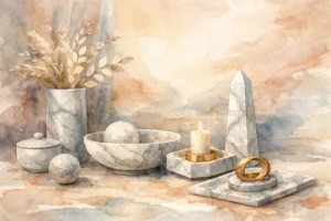 Interieuraccessoires met marmerlook kiezen