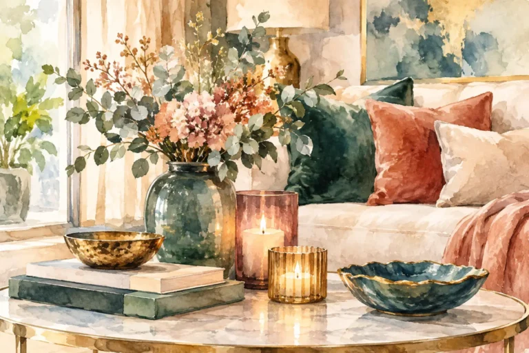 Nieuwe kleuren woondecoratie met luxe uitstraling